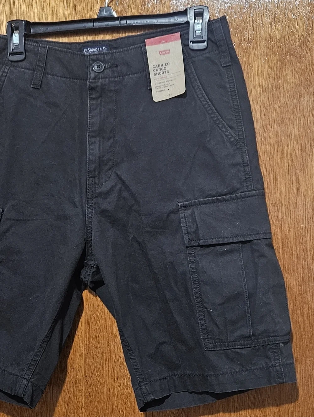 Levi's Men's Carrier Cargo Shorts - Black - Size 30 - 9